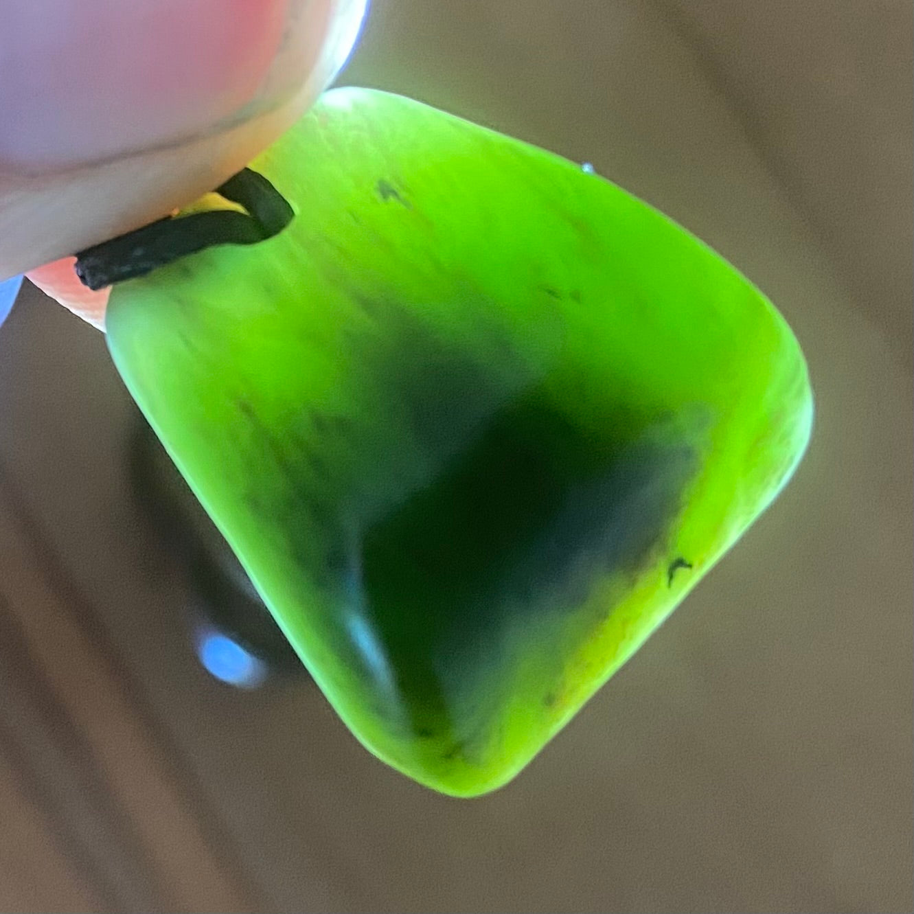 Tumbled NZ Pounamu pendants, bulk set of 5 pieces.